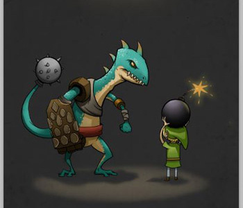 Zelda Showdown #2 digital illustration link monsters nintendo