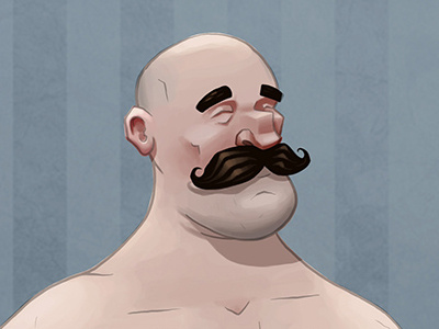 New Character Design character design digital illustration man moustache