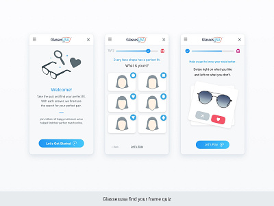 GlassesUSA - Find your perfect frame quiz