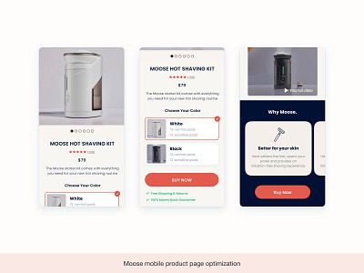 Moose - Product page optimization