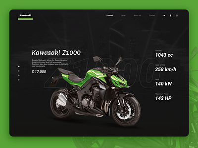 Lading page - kawasaki z1000