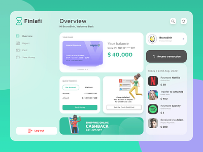 Finlafi Dashboard UI | Banking