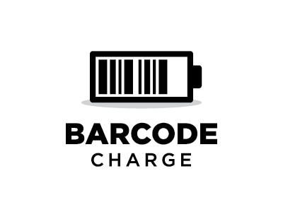 Barcode Battery Logo charge energy