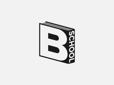 B School (BSchool) logo b logo book book logo education logo knowledge logo logo school logo