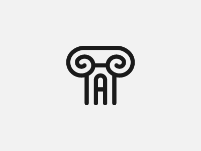 A for Athens a logo a monogram athens athens logo egypt ionic order ionic order logo letter a order