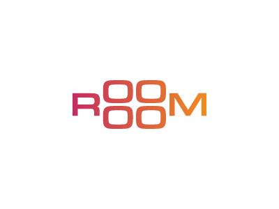 Room home hotel house logo motel room logo typographic window