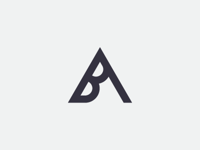 AB or BA Monogram Logo