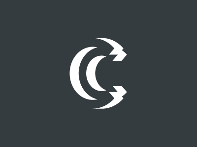 CC logo 3d cc monogram isometric negative shadow spotlight logo sunlight logo