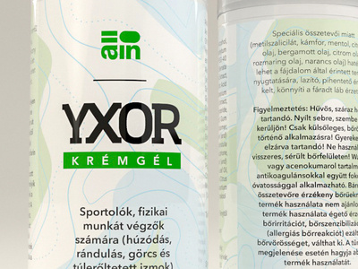 Yxor Modern 3d 3d modeling branding design label and box design packaging redshift soothing gel visualization