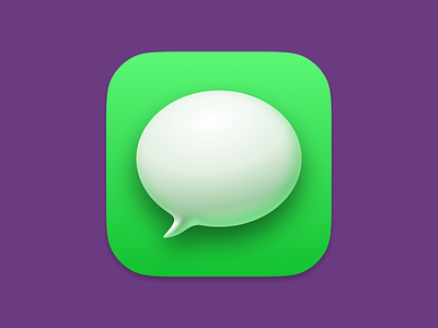 Big Sur Messages Icon, Made with Figma.