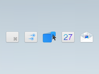 Icons for Sip 2.0 Features color color picker drag color email features icons multitouch shortcuts sip