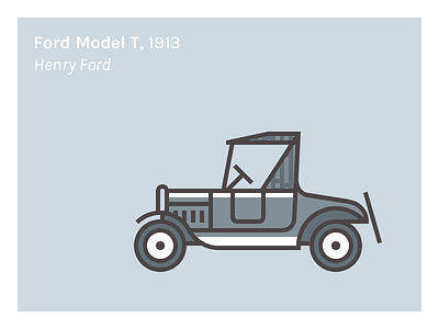 Ford Model T, 1913 ford henry ford icon illustration model t
