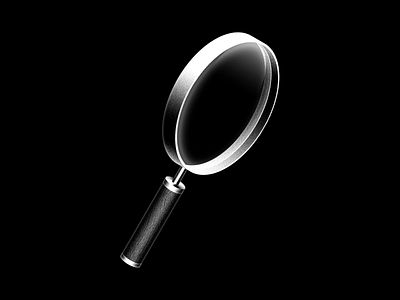 Magnifier icon illustration magnifier noir