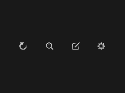 Icons grey icons ipad