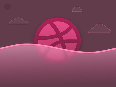 First Dribbble Post illustration