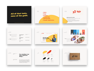 HaleSnacks | Brandbook brand book branding design graphic design identity design logo typography