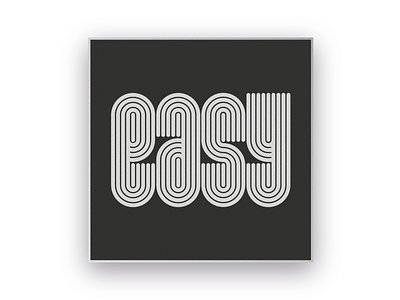 Easy branding geometric graphic design identity design lettering poster typography