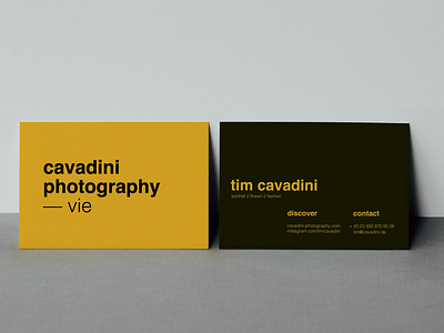 Tim Cavadini | Identity & Business Cards