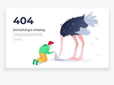 404 page 2d 404 404 page animal boy clean empty error guy illistration lost missing ostrich person ui ux vector art web webdesing webpage