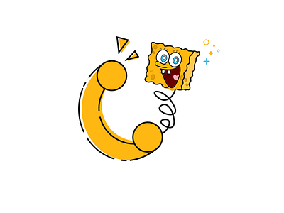 spongebob icon cartoon character cute icon illustration mbe phone sketch spongebob yellow