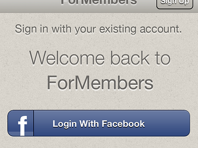 ForMembers Sign In formembers iphone signin