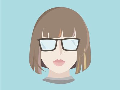 #selfie face flat glasses head self portrait vector