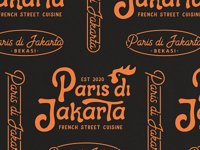 Paris Di Jakarta badgedesign branding design graphic design handdrawing logo logotype typeface typography