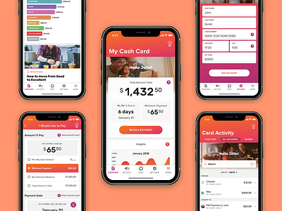 iOS Finance App cash credit finance interaction interactive ios mobile ui