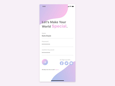 Daily UI Challenge - #1 Sign up daily 100 challenge dailyui dailyuichallenge design ui uidesign ux uxdesign