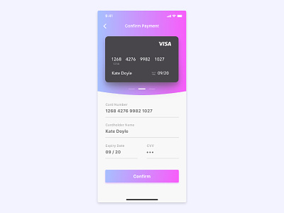Daily UI Challenge - #2 Credit Card Checkout