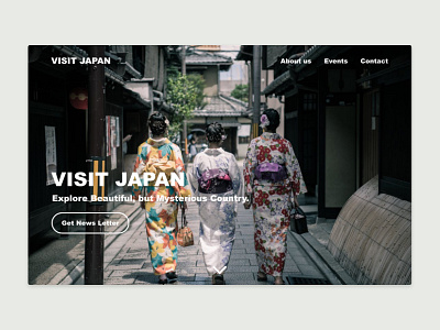 Daily UI Challenge - #3 Landing Page daily 100 challenge dailyui dailyuichallenge japan japanese landing page ui uidesign ux uxdesign