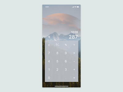 Daily UI Challenge - #4 Calculator calculator daily 100 challenge dailyui dailyuichallenge nature ui uidesign ux uxdesign