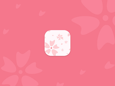 Daily UI Challenge - #5 App Icon cherryblossom daily 100 challenge dailyui dailyuichallenge design icon japan japanese logo nature ui uidesign ux uxdesign