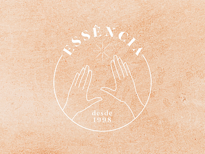 Essência Logo Design aesthetics beautician beauty hands logo massage