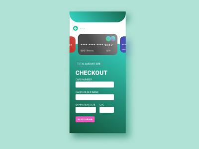 Daily UI #02 | Credit Card Checkout
