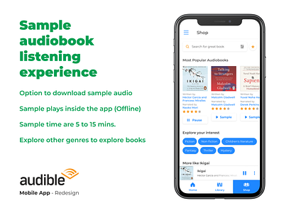 Audible App - Redesign