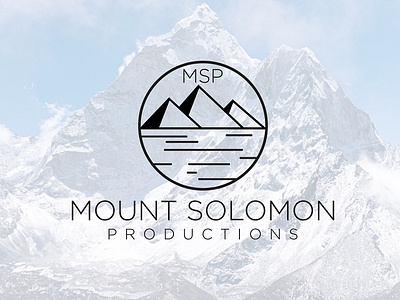Mount Solomon Productions logo best logo designer design designhill hill logo logo maker logotype minimal minimalism minimalist mountain