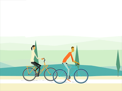 Bike ride agrofabrice bike design flat flatdesign motiondesign ride