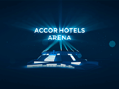 AccorHotels Arena accorhotels achitecture agrofabrice animation arena illustration logo