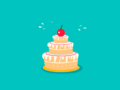 Cherry on the cake agrofabrice animation cake cherry gateau illustration
