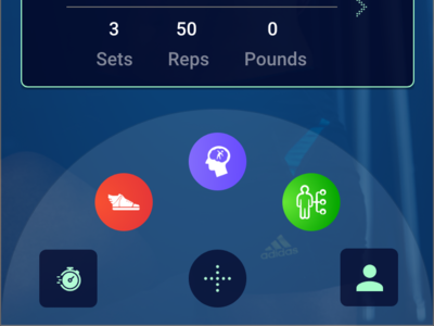 Menu For a Fitness App