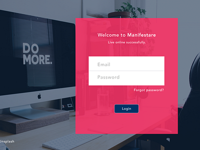 Login Screen adobe adobe xd design login screen minimalist design modern