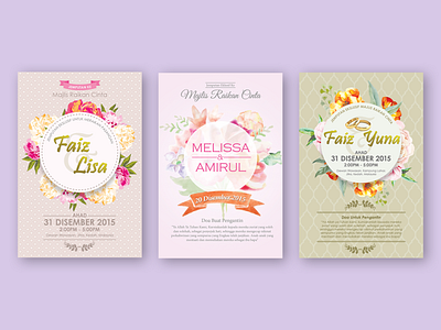 Floral Wedding Cards