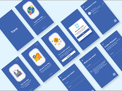 Travel App with User On Boarding Feature android mobile app mobile app user onboarding