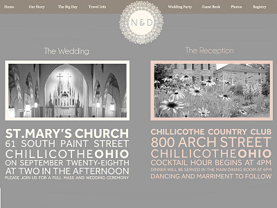 Wedding Website Design