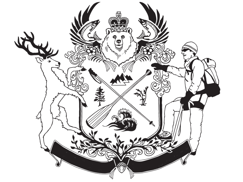 Wilderness Crest crest heraldry illustration wilderness