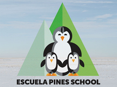 Penguins animals illustration logo mascot