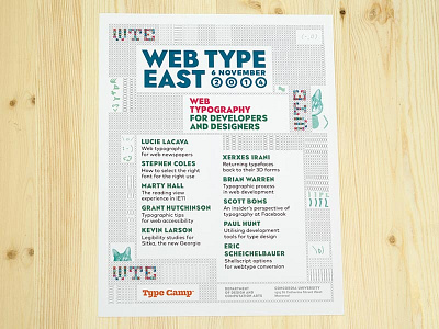 Web Type East Conference glitch poster web type