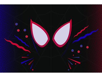 Spider man Into the Spider-verse inspired poster illustration marvel poster spider man
