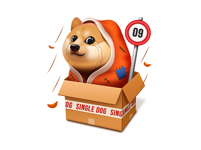 Single carton cat cute design dog dogs hot air balloon icon quilt ui